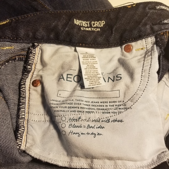 American Eagle Women's Artist Crop Jeans Size 6 - Picture 2 of 8